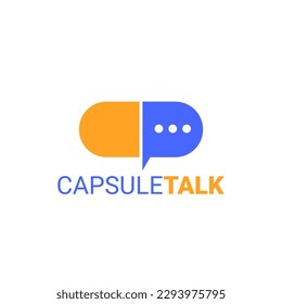 LOGOTIPO DE CÁPSULA PARA SERVICIO DE CONSULACIÓN MÉDICA, PRODUCTO, NOSOTROS, APLICACIÓN O MARCA DE CÁPSULA