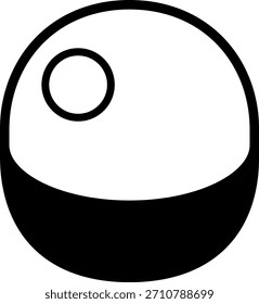 O ícone da máquina de brinquedo da cápsula isolado no fundo branco