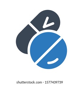 capsule vector glyph color icon 