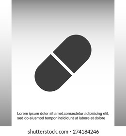 Capsule vector  icon