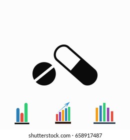 capsule vector icon, flat design best vector icon