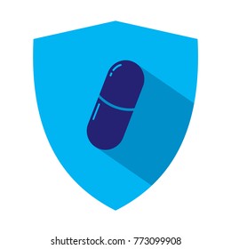 capsule vector icon, medicine icon, capsule logo template 