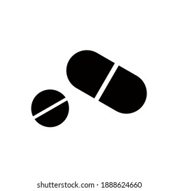 Kapsel, Vektorsymbol, Medizin Symbol einfaches Design, perfekt für alle Projekte