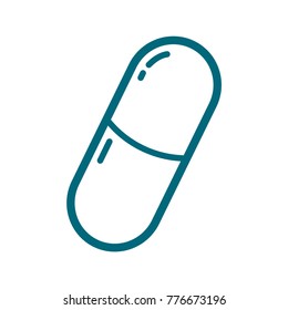 capsule vector icon, pill icon, medicine icon, flat design best medicine illustration 