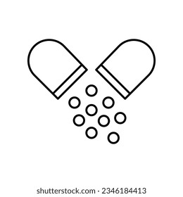 Capsule vector icon which can easily modify or edit


