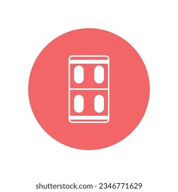 Capsule vector icon which can easily modify or edit

