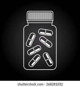 capsule vitamin design, vector illustration eps10 graphic 