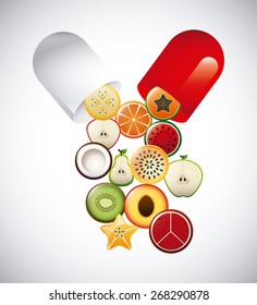 capsule vitamin design, vector illustration eps10 graphic 