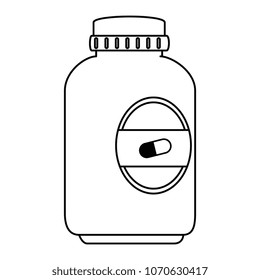 capsules botttle drugs icon