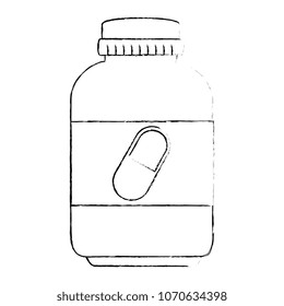 capsules botttle drugs icon
