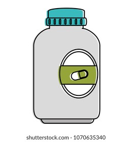 capsules botttle drugs icon