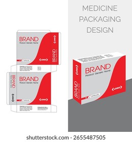 Diseño de empaquetado de la caja de las cápsulas para la medicina 