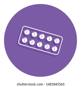 capsules in capsule badge icon. Simple glyph, flat vector of Medicine icons for ui and ux, website or mobile application