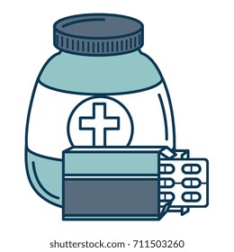 capsules drugs with bottle