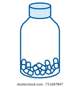 capsules drugs in bottle