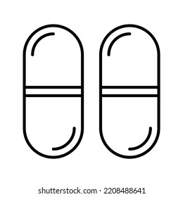 Capsules Editable and fully layered vector icon