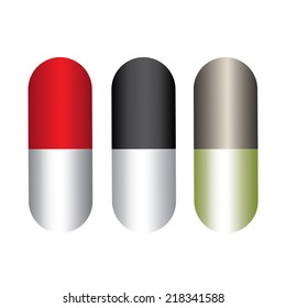capsules graphic design , vector illustration