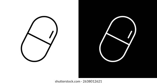 Capsules icon Graphic vector set for ui design