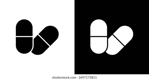 Icono de las cápsulas, logotipo Elementos de Diseños gráficos