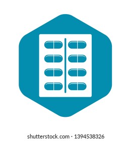 Capsules icon. Simple illustration of capsules vector icon for web