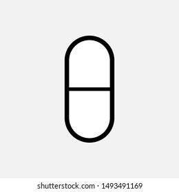 Capsules Icon - Vector, Sign and Symbol for Design, Presentation, Website or Apps Elements.