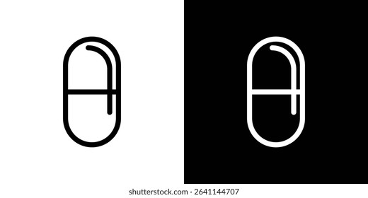 Capsules icon vector simple element illustration editable