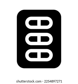 Ilustración de diseño del símbolo del vector de iconos de las cápsulas
