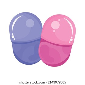 capsules medicine drugs isolated icon