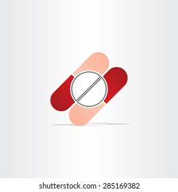 capsules and pills pharmacy icon design