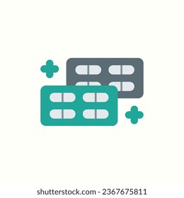 capsules stripes flat icon, isolated hospital icon in light background, perfect for website, blog, logo, graphic design, social media, UI, mobile app
