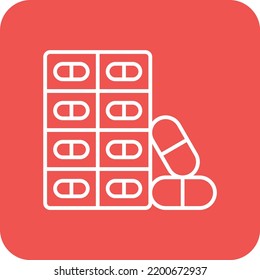 Capsules vector icon. Can be used for printing, mobile and web applications.