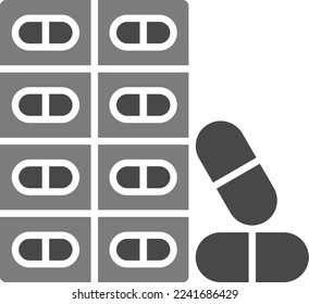 Capsules vector icon. Can be used for printing, mobile and web applications.