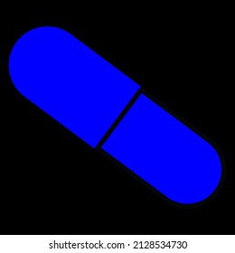 símbolo de signo de icono vectorial de cápsulas. ilustración gráfica aislada