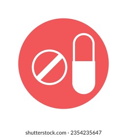 Capsules vector icon which can easily modify or edit

