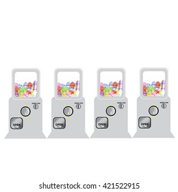 Capsule-toy vending machine or Gashapon in Japanese language