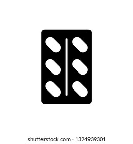 capsulle pills icon vector logo template 