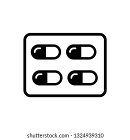 capsulle pills icon vector logo template 