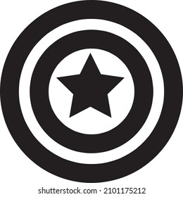 captain america icon. sign design on white background..eps