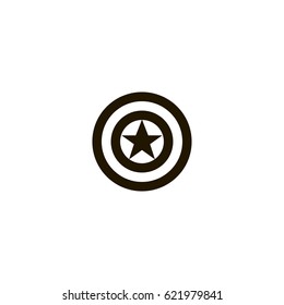 captain america icon. sign design