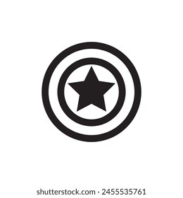 captain america icon. simple flat trendy style illustration for web and app..eps
