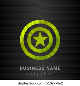 Captain America Lime Green and Black silk fashion premium icon / Logo