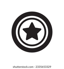 Captain america vector icon. Captain america flat sign design. Captain america star symbol pictogram. UX UI icon