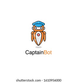 Captain Bot Logo.

You can edit text with your company name