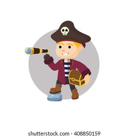 Captain boy get the treasure