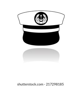 captain cap with shadow