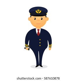 Captain Cartoon Vector Illustrator Stock Vector (Royalty Free ...