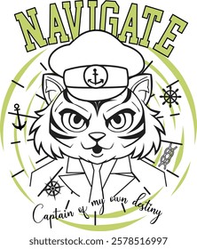 CAPTAIN CAT SEA NAVIGATE ANCHOR SAILING