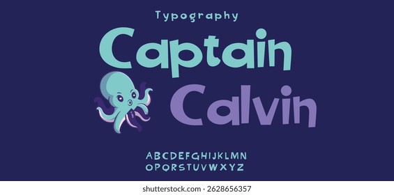 Captain Covin  modern alphabet,  digital font for dynamic tech logo, powerful headline, advanced typography. Vector typeset