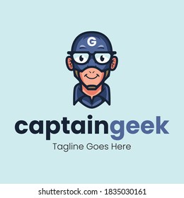 Captain Geek Super Hero Logo