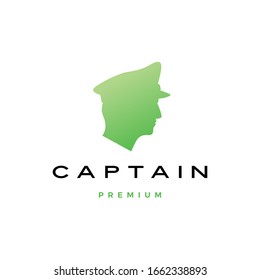 captain head logo vector icon illustration